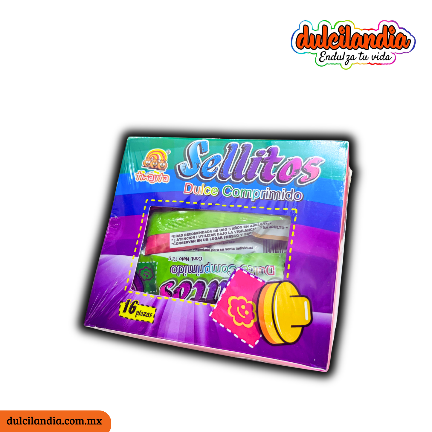 Dulces Comprimidos Sellitos TINAJITA Caja c/16