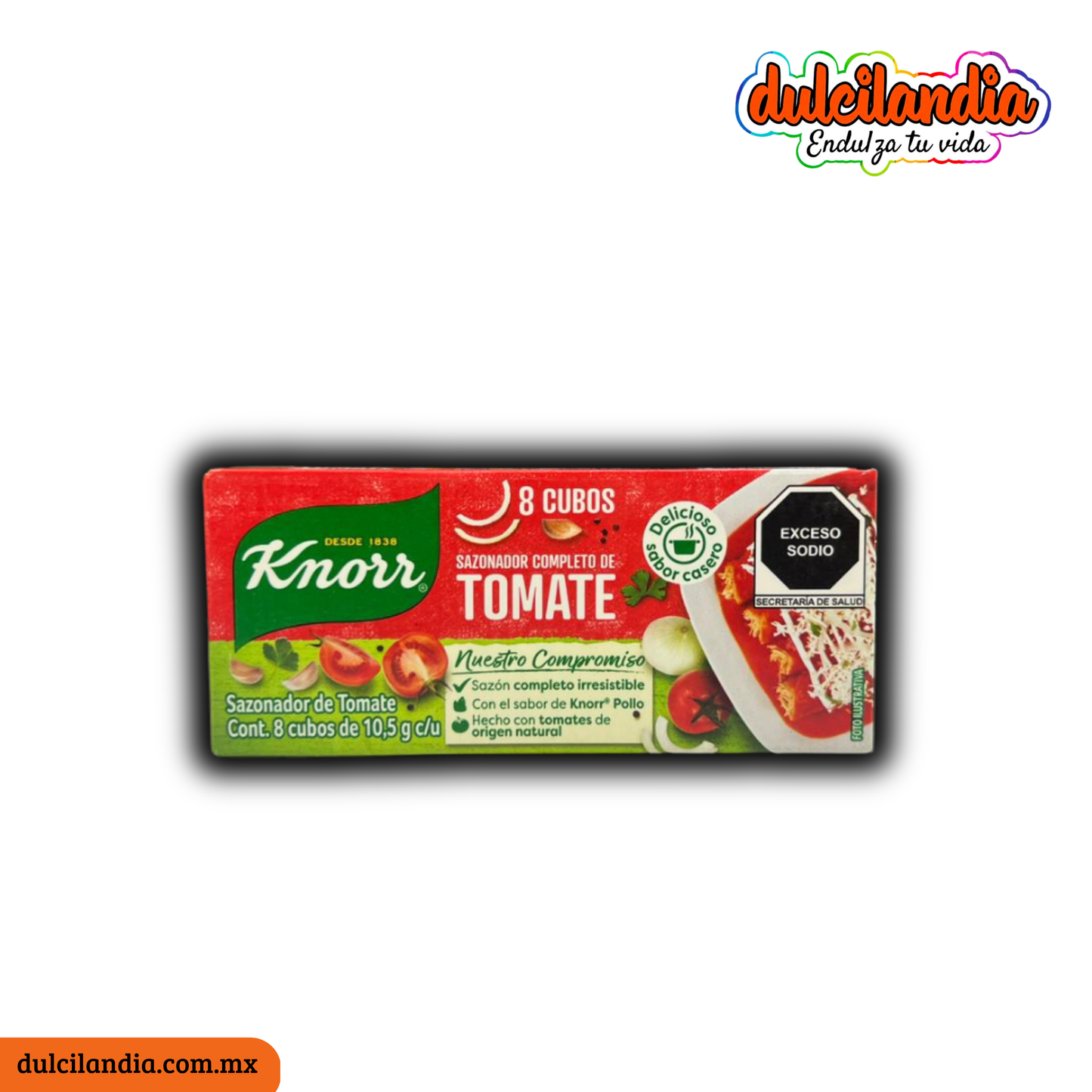 Sazonador Tomate Cubos 10.5g KNORR Caja c/8