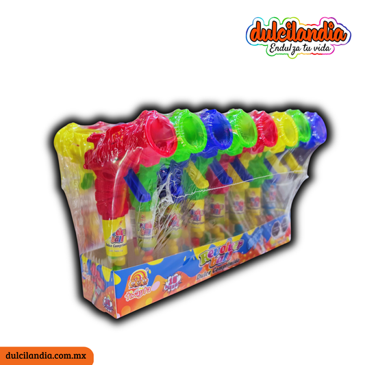 Caramelos con Juguete Revolver Ball TINAJITA Exhibidor c/16