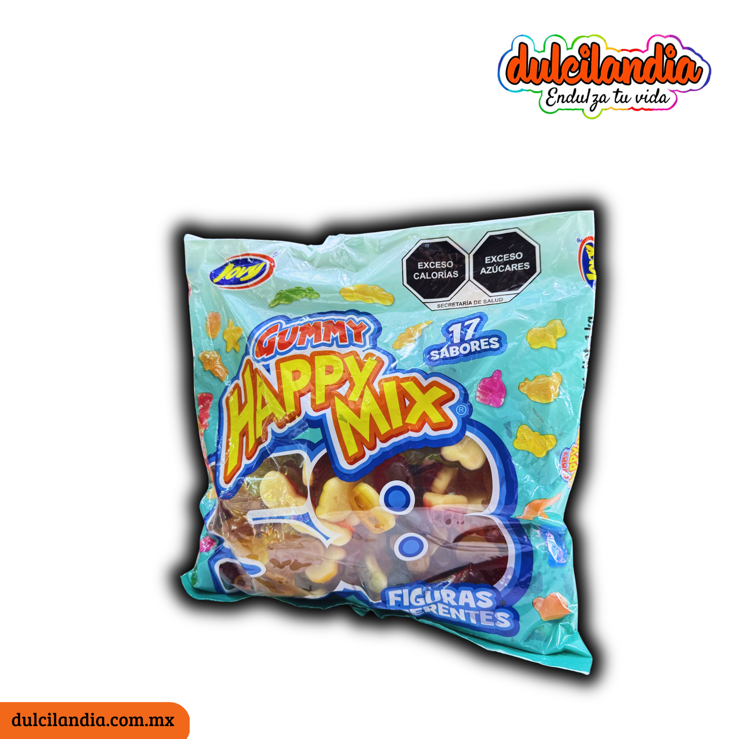 Gomitas Gummy Happy Mix 58 Figuras 17 Sabores Surtidos JOVY Bolsa 1Kg