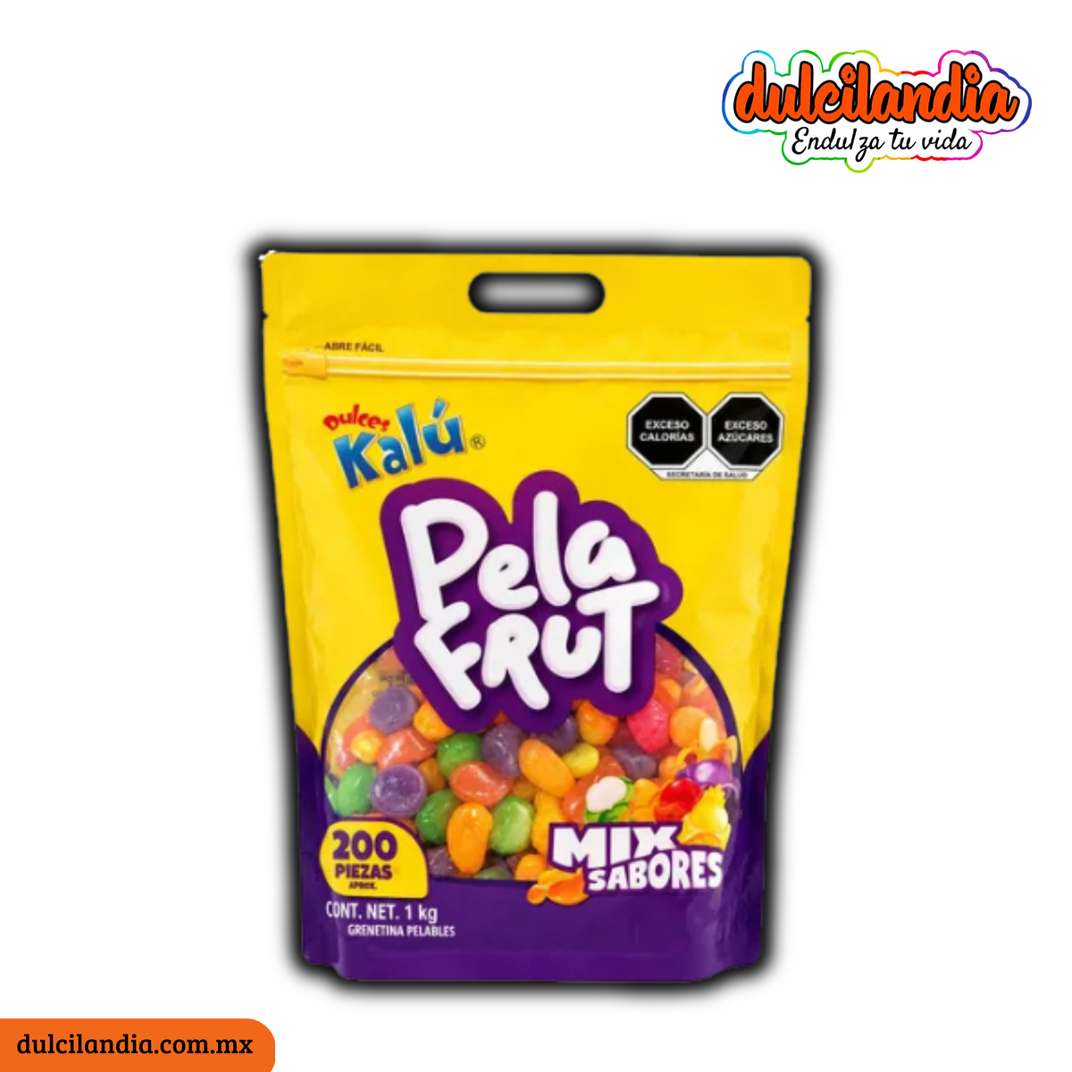 Gomitas Pelables Pela Frut Mix Sabores Surtidos KALÚ Bolsa c/200