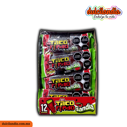 Mini Tacorindo Relleno Sandía 35g PAVITO Caja c/12