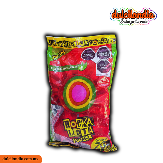 Paletas Rockaleta Junior 12.5g SONRIC’S Bolsa c/20