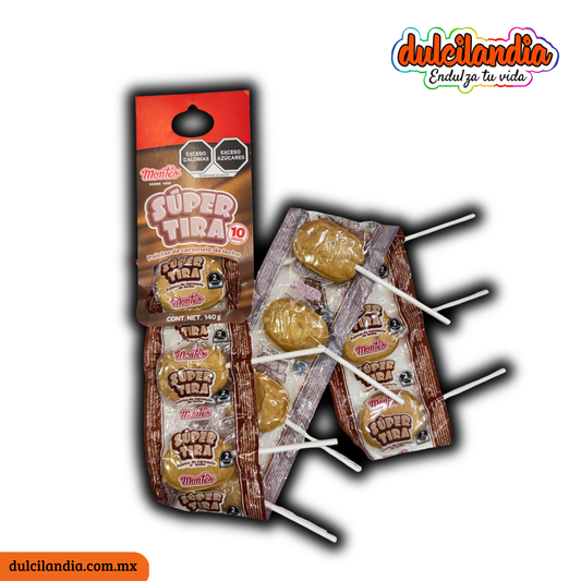 Paletas de Cajeta Súper Tira 14g MONTES Tira c/10