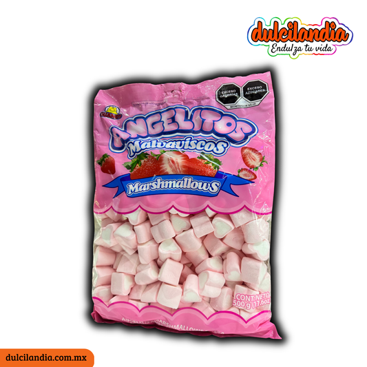 Bombones Malvaviscos Corazón Angelitos GUANDY Bolsa 500g