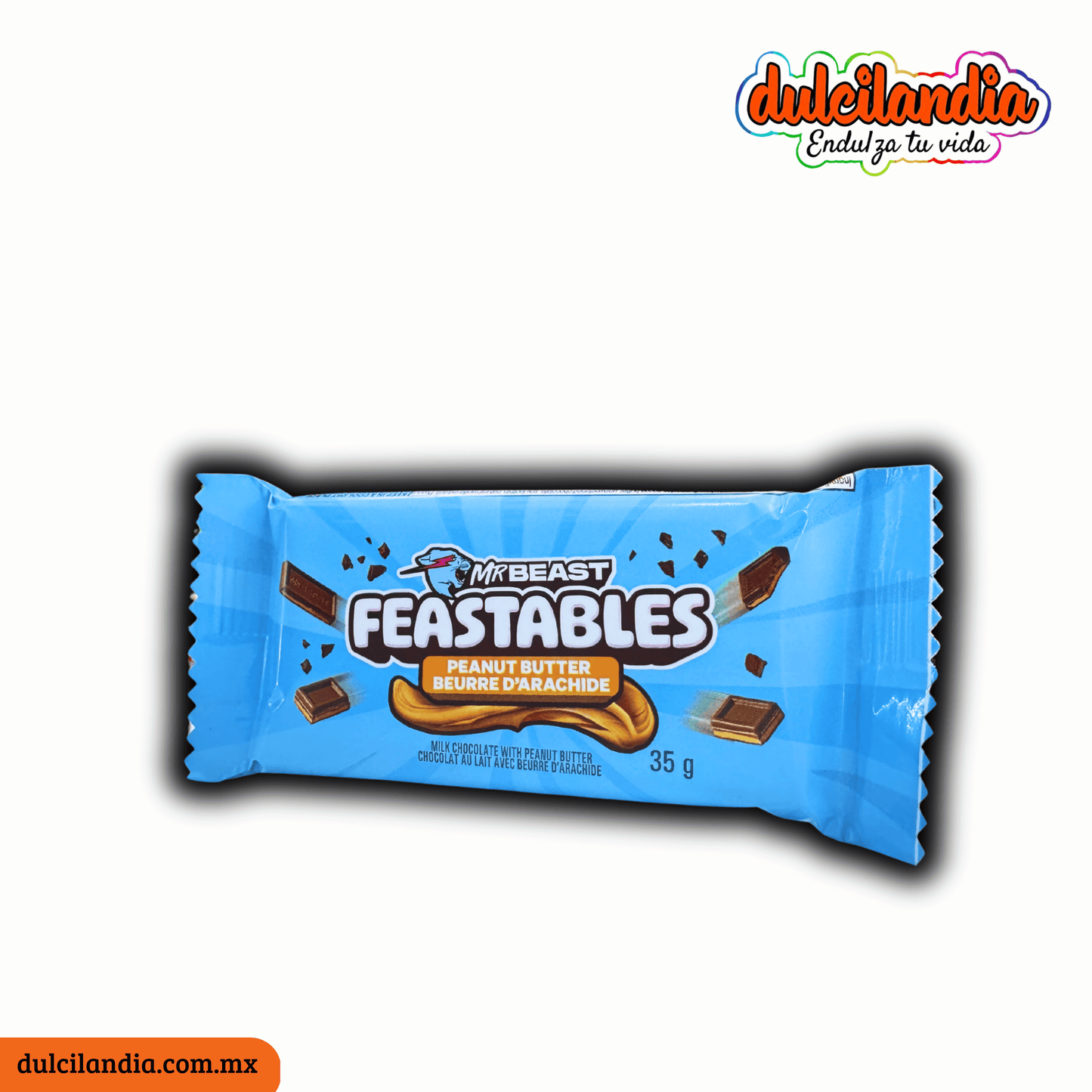 Chocolate Feastables Peanut Butter MR BEAST Barra 35g