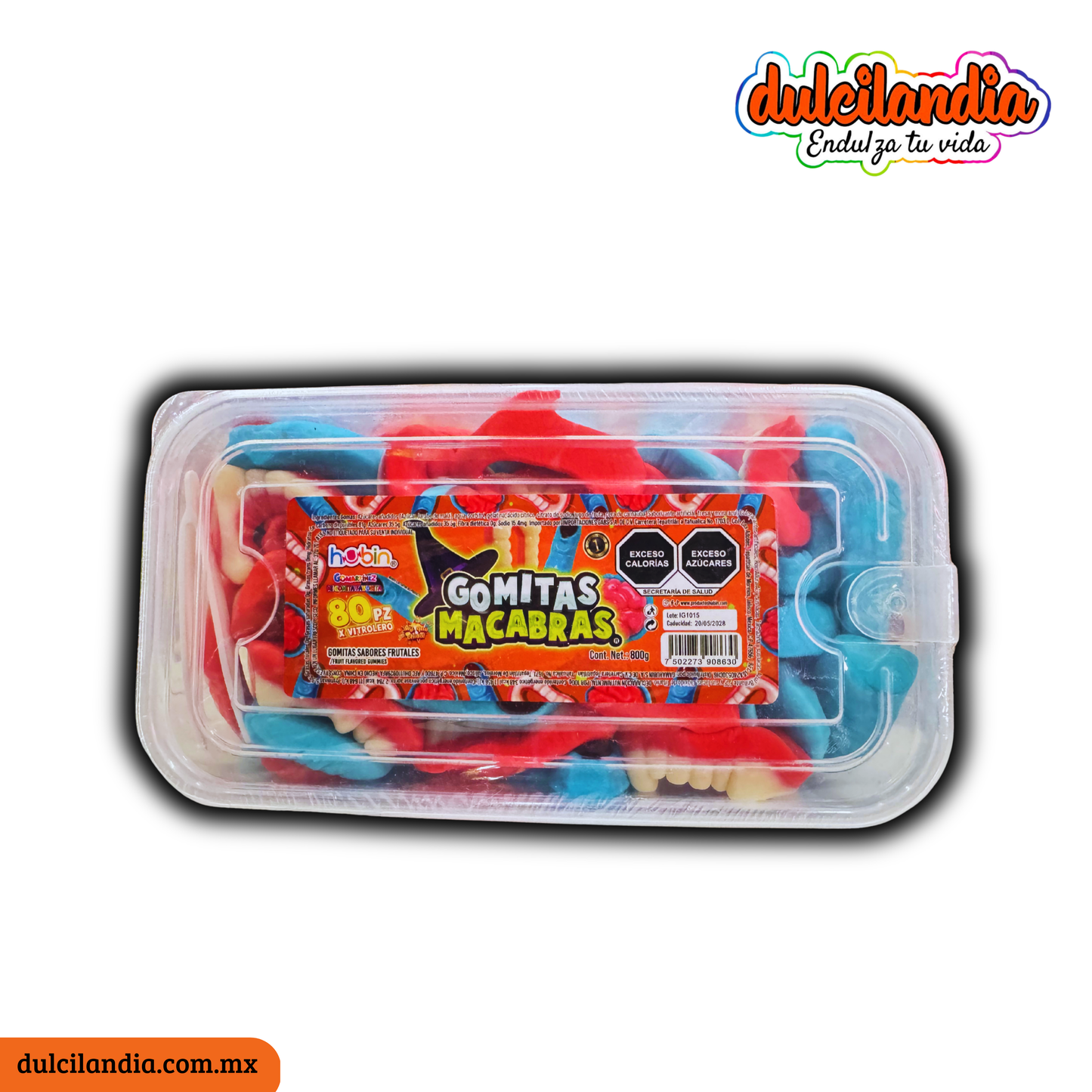 Gomitas Macabras Surtidas HUBIN Exhibidor c/80