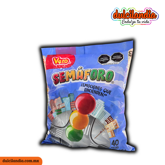 Paletas Semáforo 16g VERO Bolsa c/40