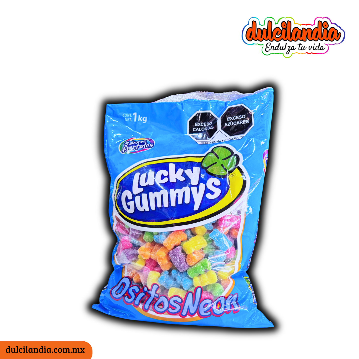 Gomitas Ositos Neón LUCKY GUMMYS Bolsa 1Kg