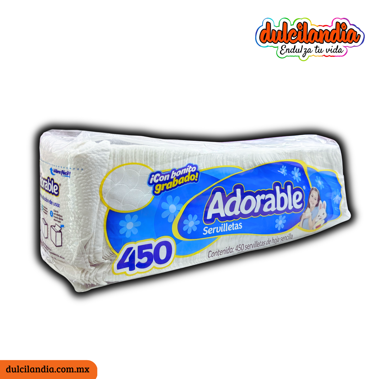 Servilletas de Papel ADORABLE Empaque c/450