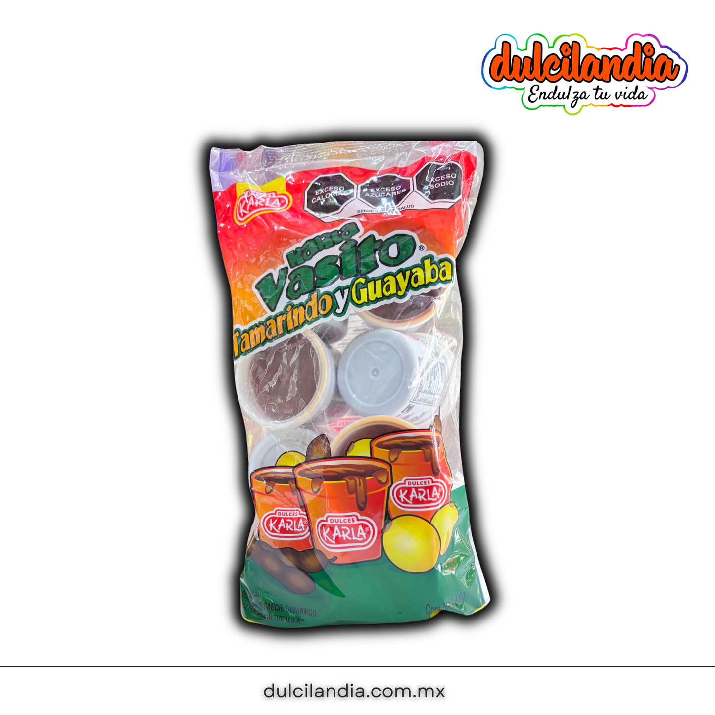 Vaso Pulpa Tamarindo y Guayaba Grande 150g KARLA Bolsa c/8