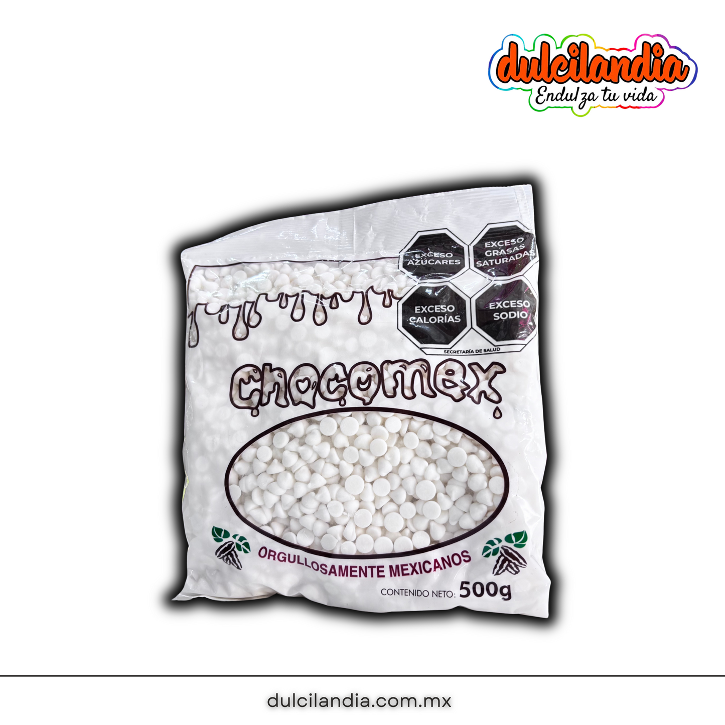 Chispas de Chocolate Blanco CHOCOMEX Bolsa 500g