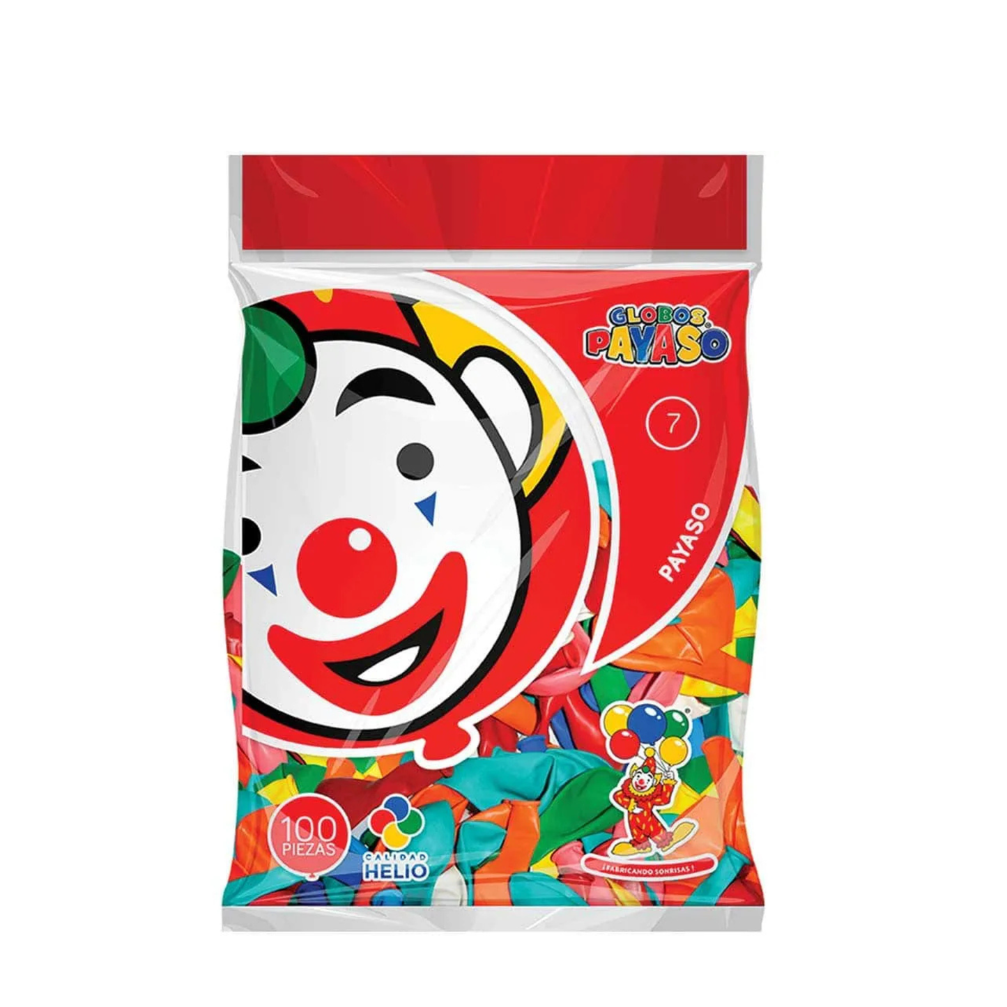 Globos #7 Surtidos GLOBOS PAYASO Bolsa c/100