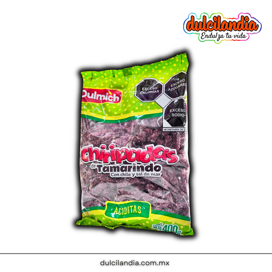 Riel de Tamarindo Chiripadas Aciditas Trozo DULMICH Bolsa 400g
