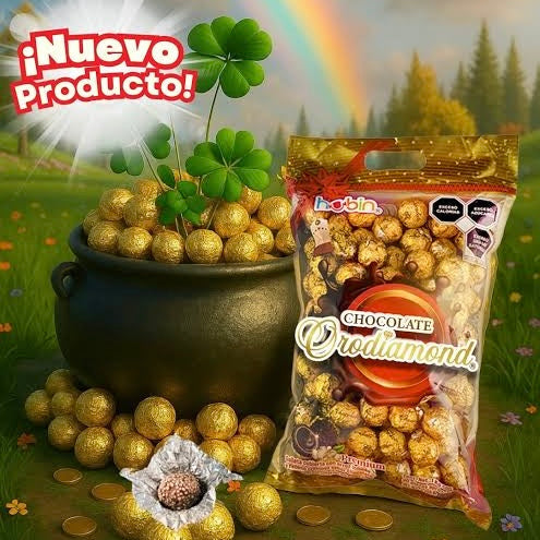 Chocolates Rellenos Orodiamond 11g HUBIN Bolsa c/90