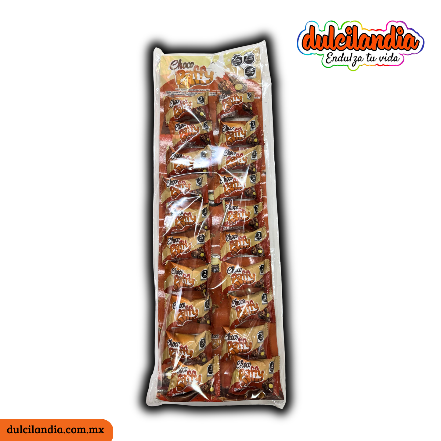 Chocolates Choco Paffy Rellenos Avellana 12.5g PAF Tira c/20