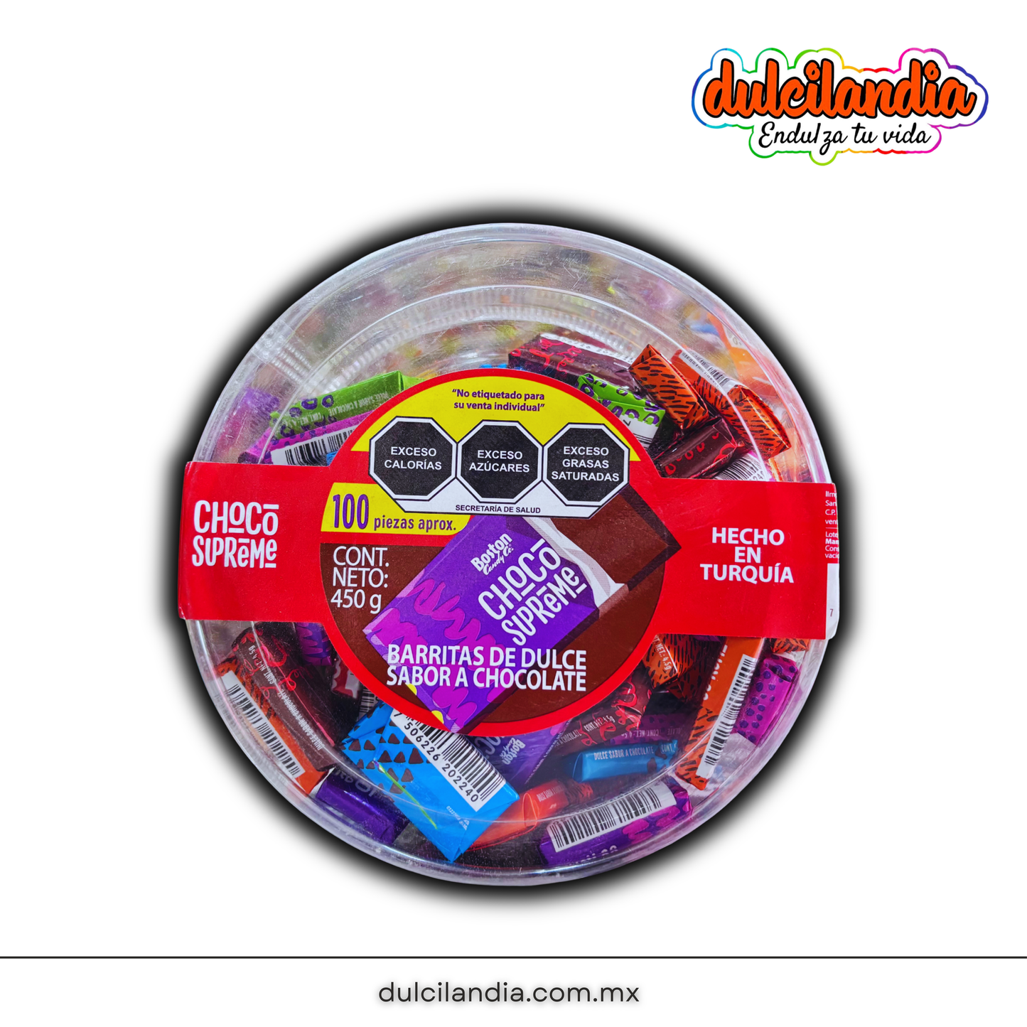 Chocolates Choco Supreme 4.5g BOSTON CANDY CO Estuche c/100