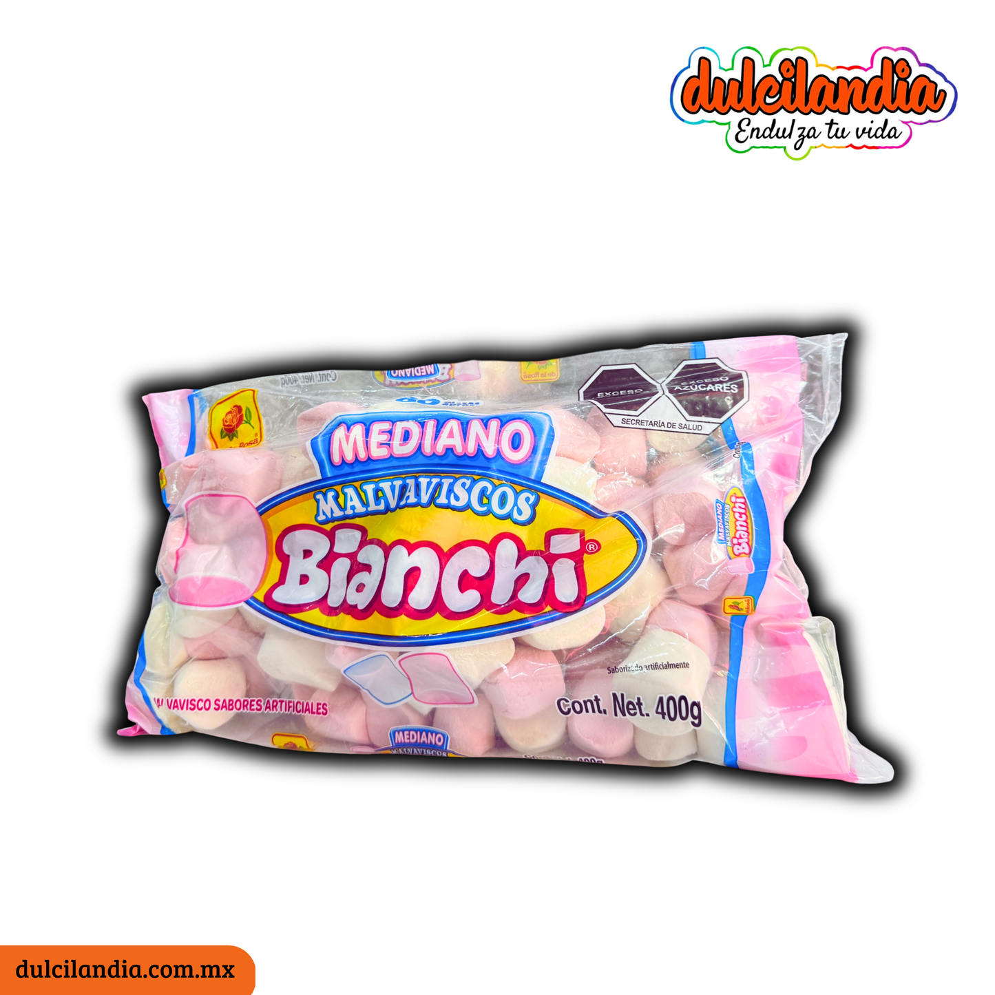 Bombones Malvaviscos Mediano DE LA ROSA Bolsa c/80