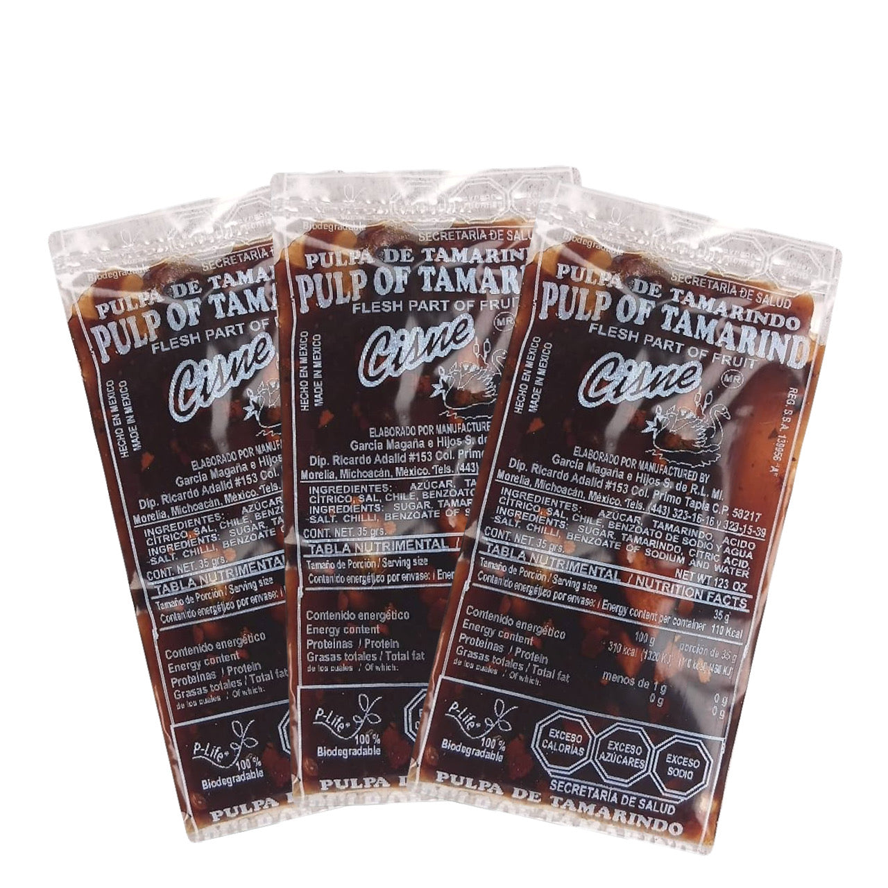 Pulpa de Tamarindo 35g CISNE Bolsa c/20