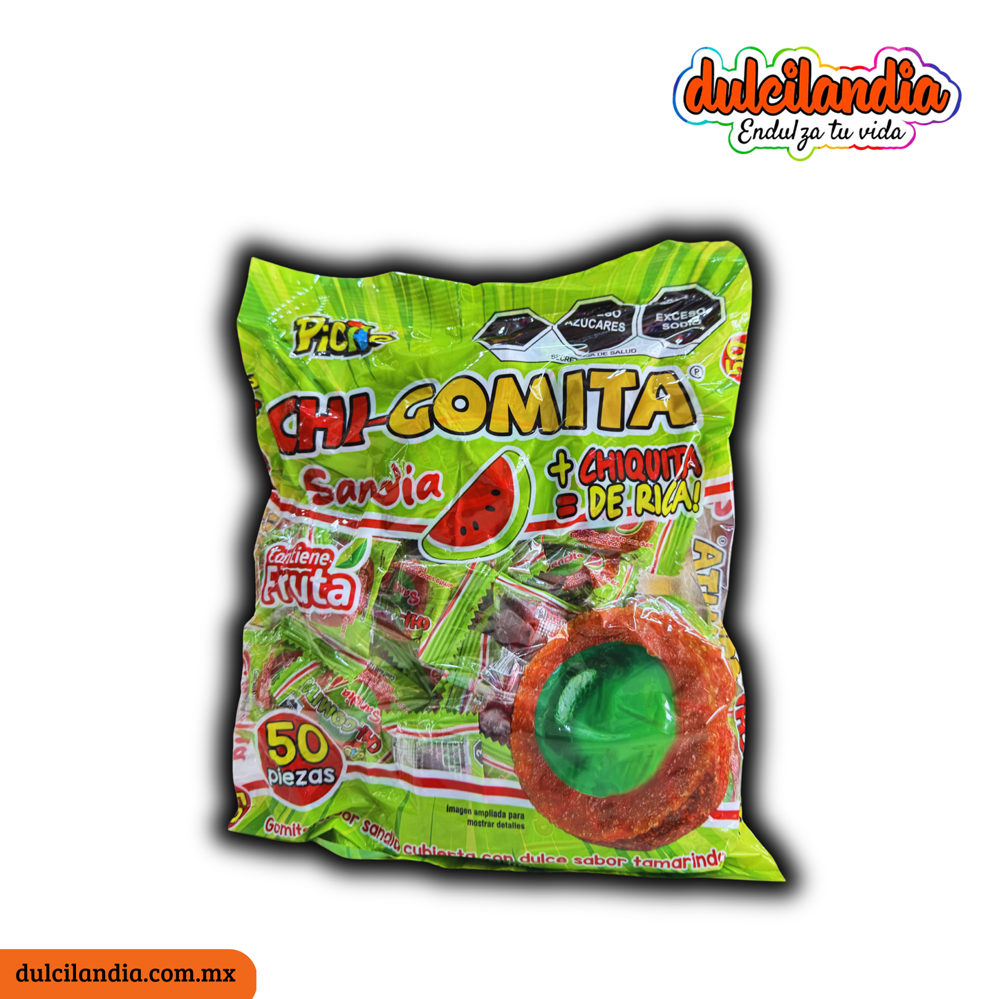 Gomitas Chi-Gomitas Sandía 12g PICAO Bolsa c/50