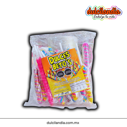 Paletas Tornillo DULCES BETO’S Bolsa c/20