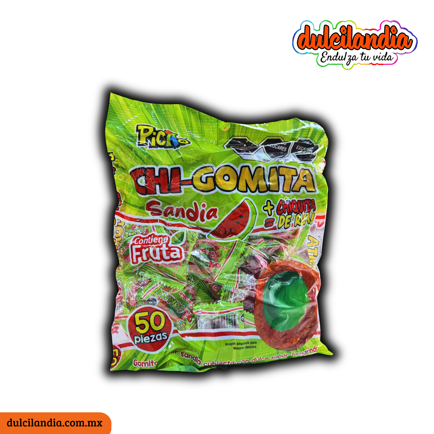 Gomitas Chi-Gomitas Sandía 12g PICAO Bolsa c/50