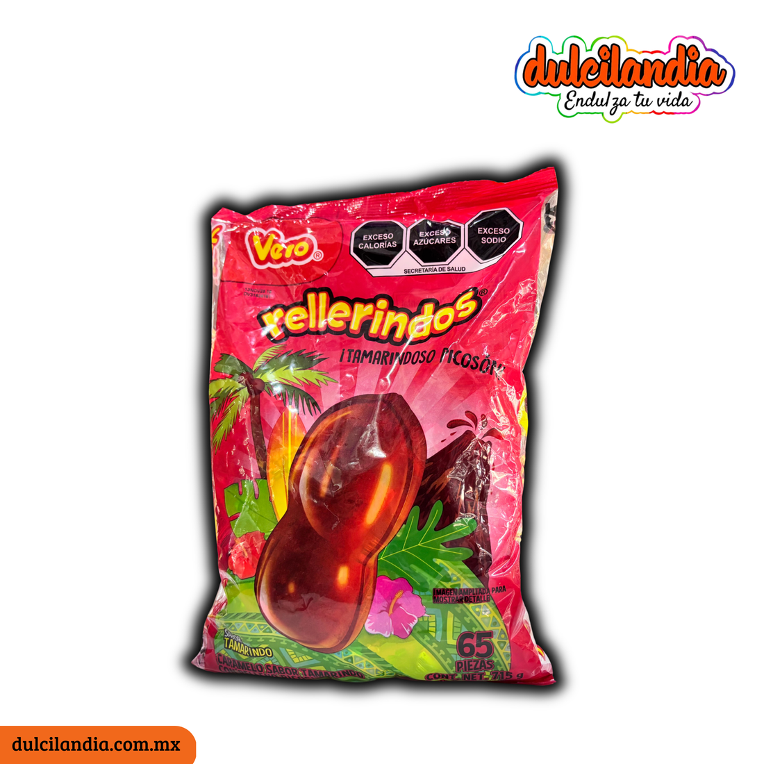 Caramelos Rellerindos Tamarindo 11g VERO Bolsa c/65 – Dulcilandia Dulcería
