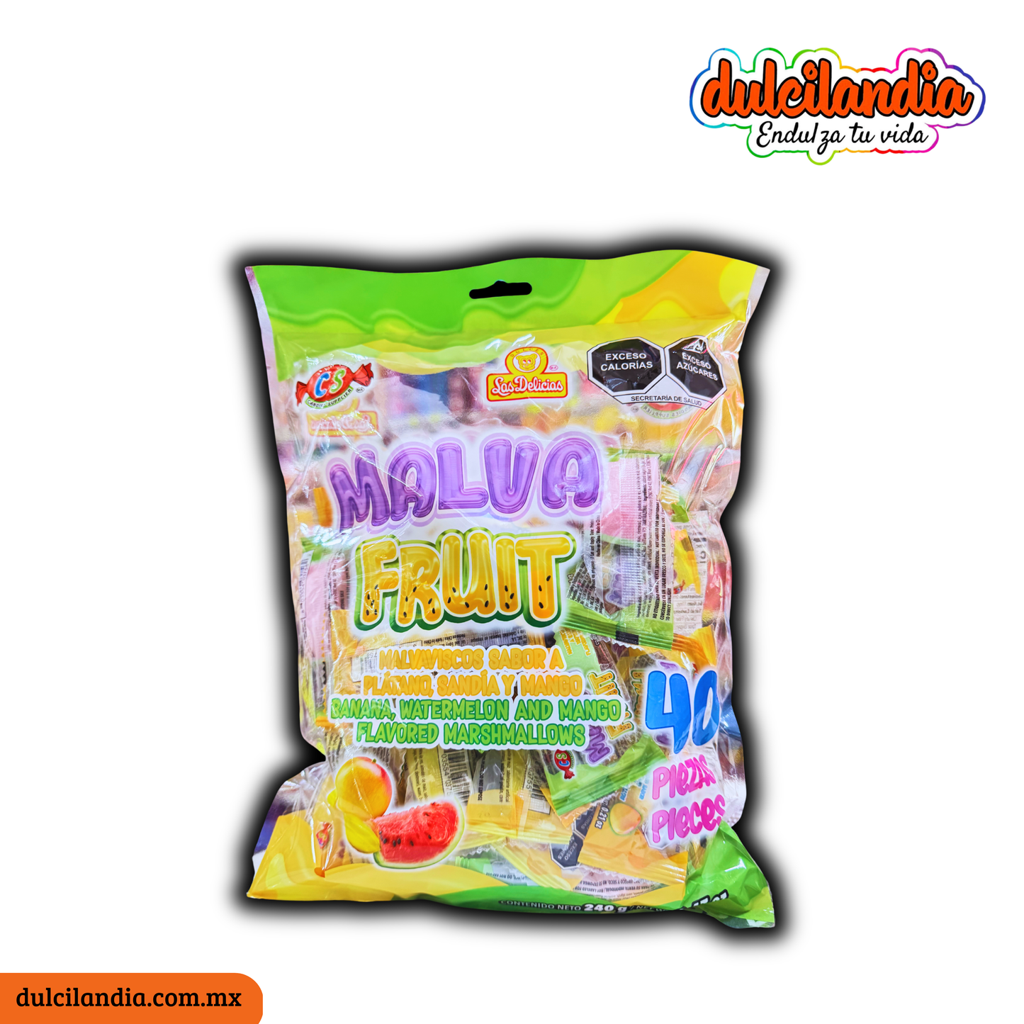 Malvaviscos / Bombones Malva Fruit Surtidos 6g LAS DELICIAS Bolsa c/40