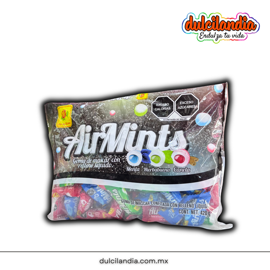 Chicles Rellenos AirMints Surtidos DE LA ROSA Bolsa c/70