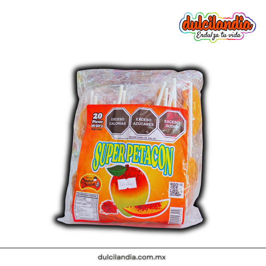 Paletas Mango Super Patacón 27.5g CHUPA CHUPA Bolsa c/20
