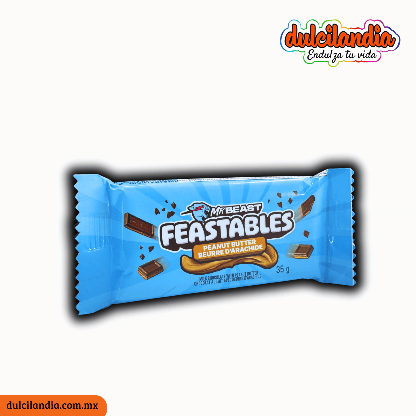 Chocolate Feastables Peanut Butter MR BEAST Barra 35g