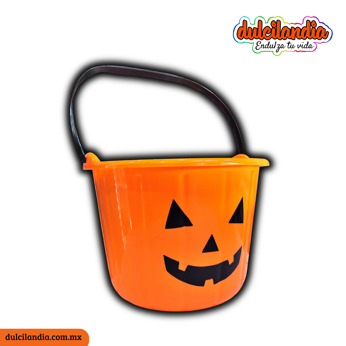 Cubetas Calabazas de Plástico Dulceros Medianas HALLOWEEN