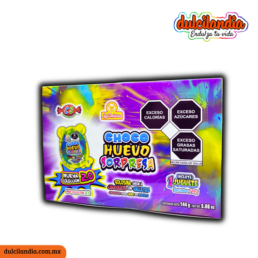 Choco Huevo Sorpresa con Juguete Surtido LAS DELICIAS Caja c/12