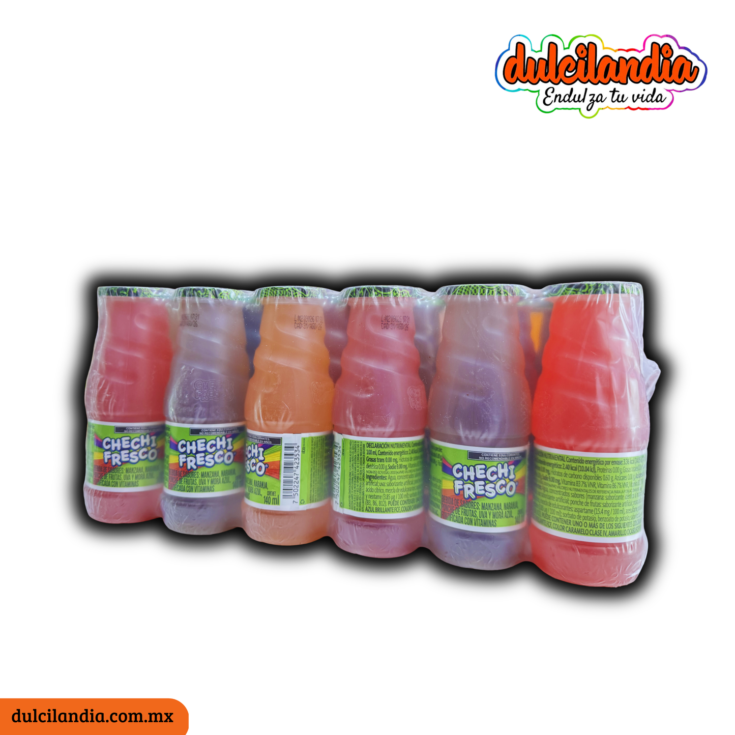 Jugos Chechi Fresco Sabores Surtidos Botella 140ml GONAC Empaque c/24