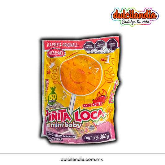 Paletas Piñita Loca Mini Baby 6g ALTEÑO Bolsa c/50