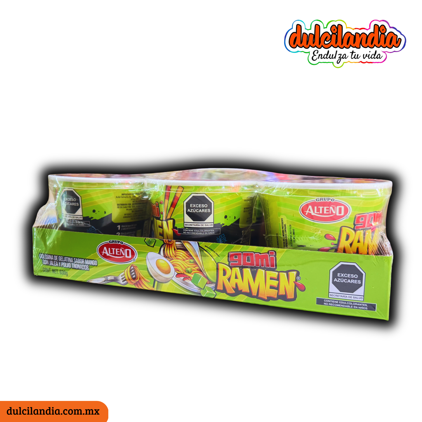 Gomi Ramen Gomitas con Jalea Vaso 105g ALTEÑO Exhibidor c/6