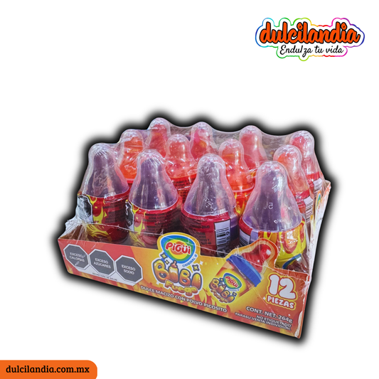 Bibi Fuego Caramelo con Polvo Picosito 22g PIGÜI Caja c/12