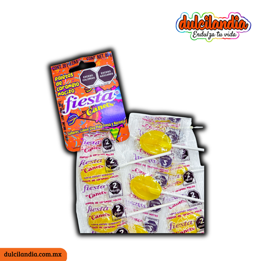 Paletas Fiesta Piña 4g CANEL’S Tira c/20