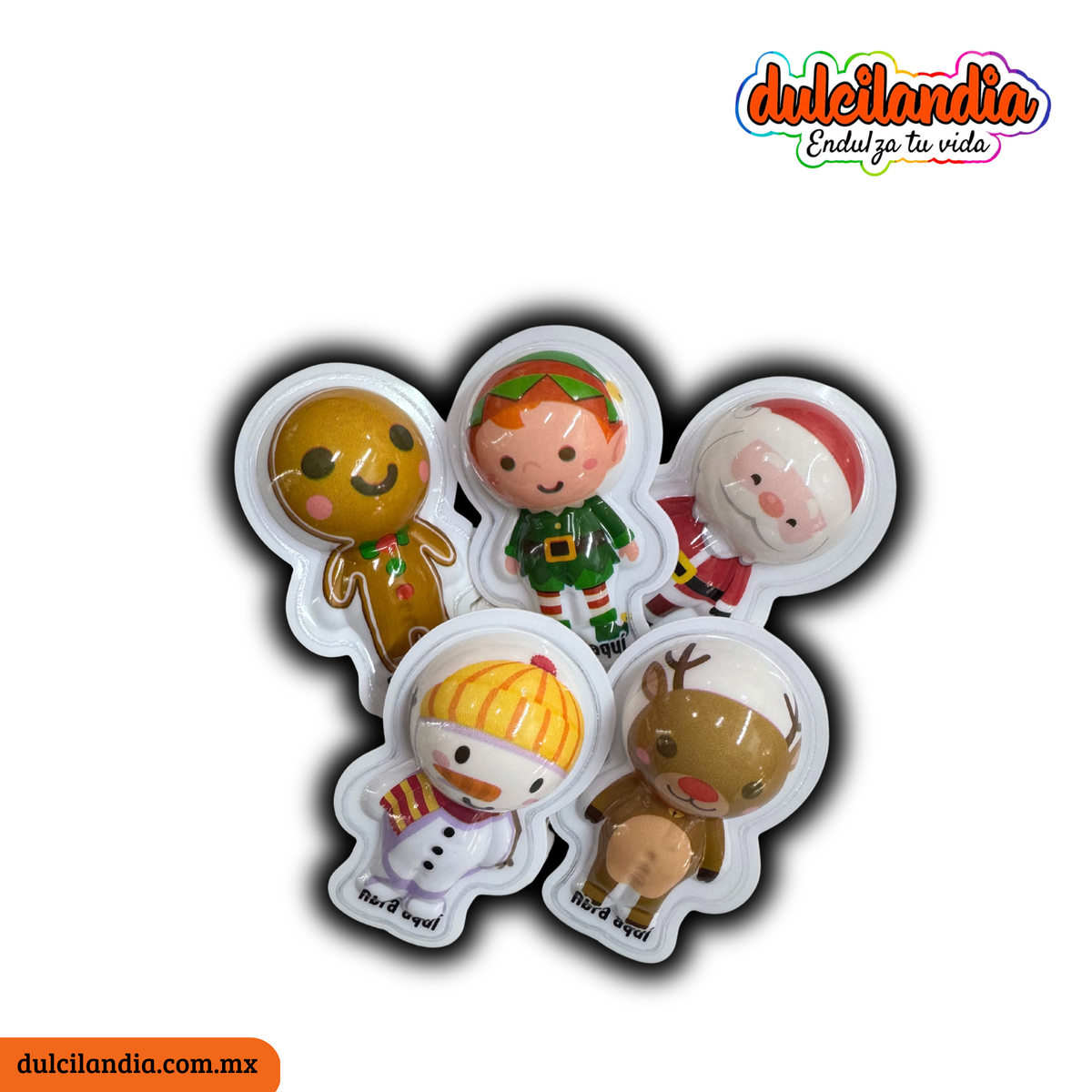 Gomitas Gummy Santa Navidad 10g HUBIN Vitrolero c/30