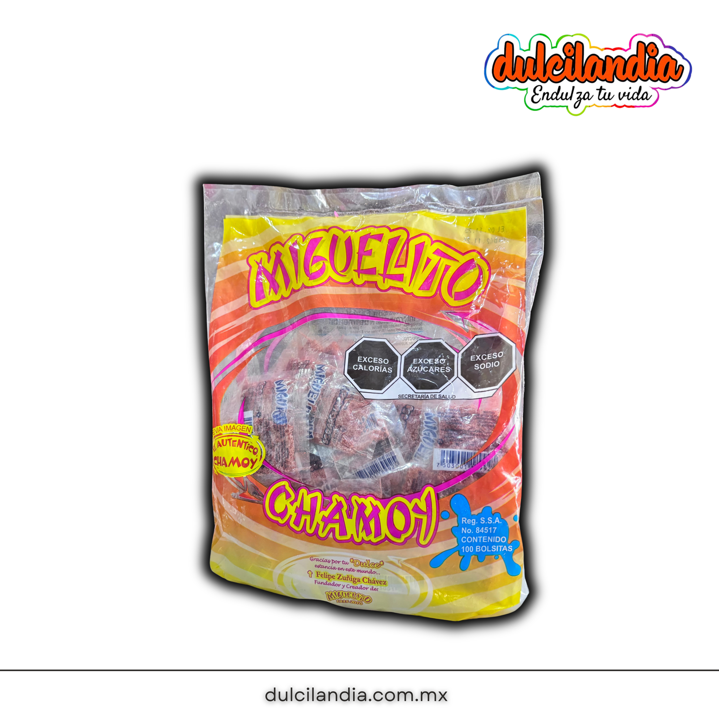 Chamoy Polvo Sobres 4g MIGUELITO Bolsa c/100