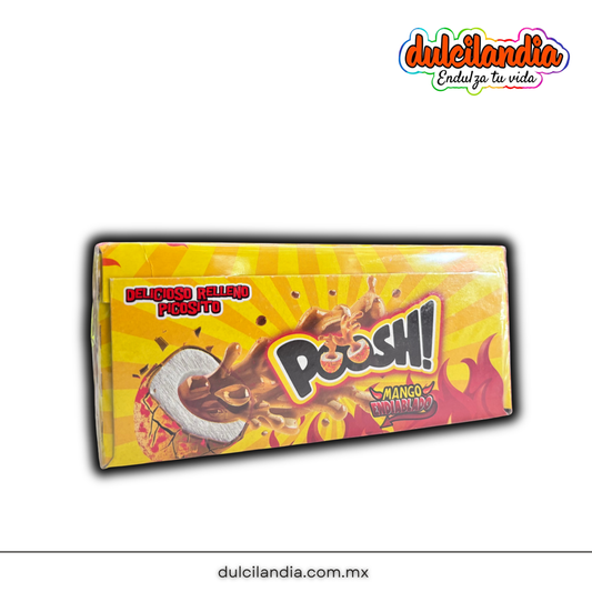 Chicles Poosh! Mango Endiablado Rellenos ARCOR Caja c/40