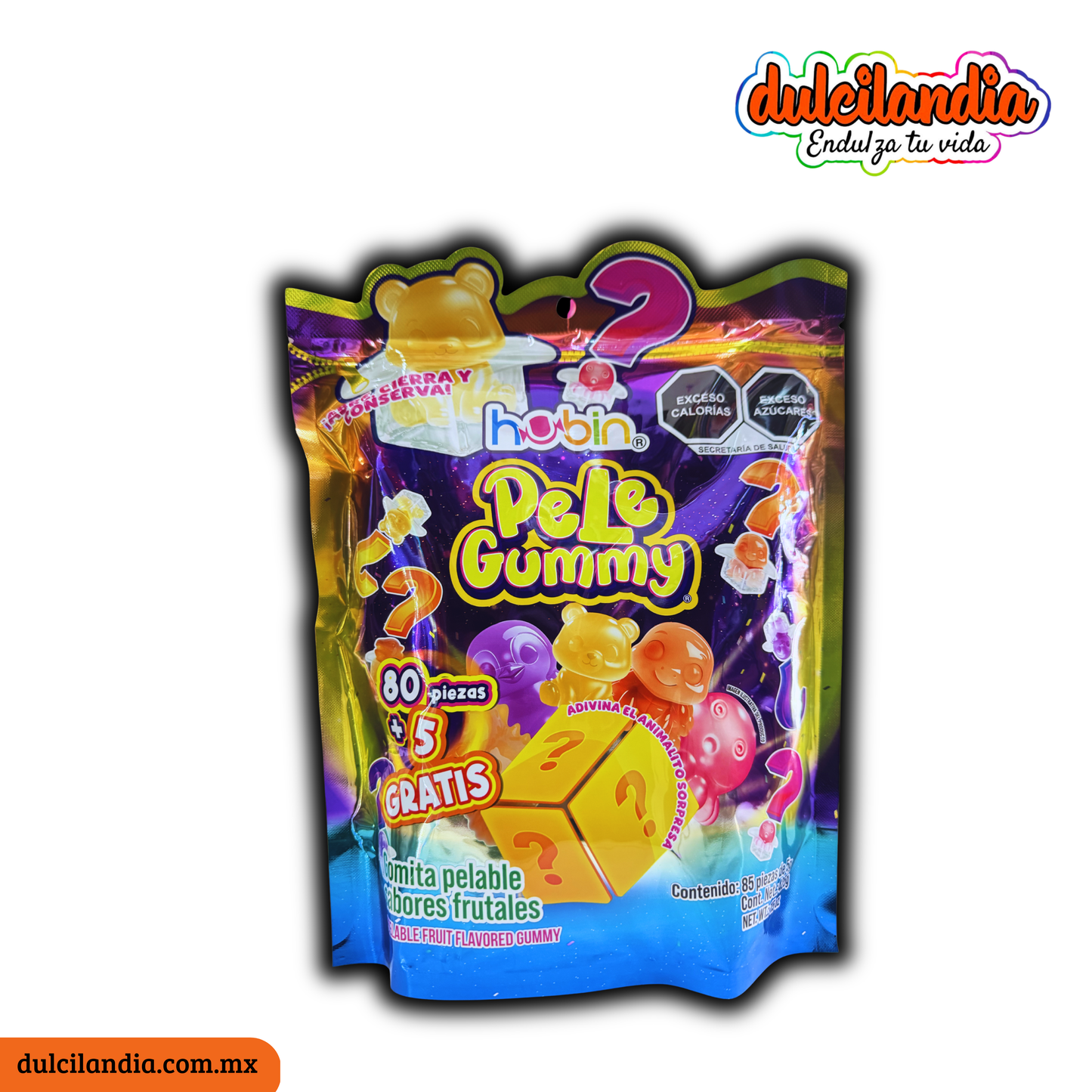 Gomitas Pelables Pele Gummy Sorpresa 5g HUBIN Bolsa c/85
