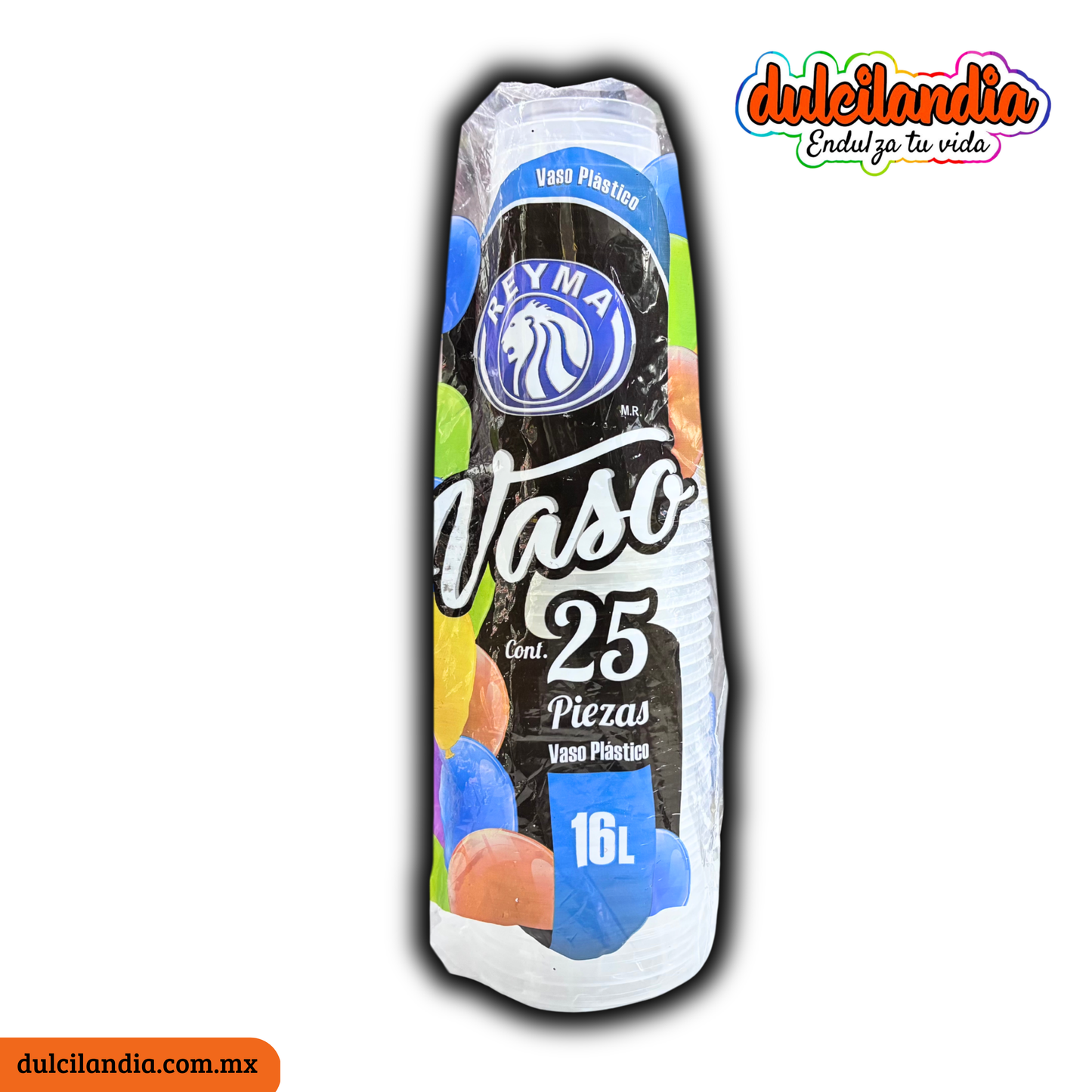 Vasos Plásticos 16L Largo REYMA Empaque c/25