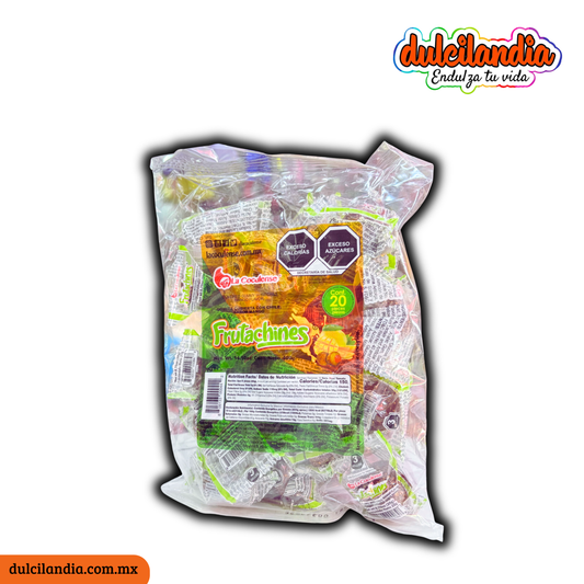 Gomitas Cubiertas con Chile Frutachines Mango 20g LA COCULENSE Bolsa c/20