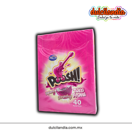 Chicles Poosh! Tutti Frutti Rellenos ARCOR Caja c/40