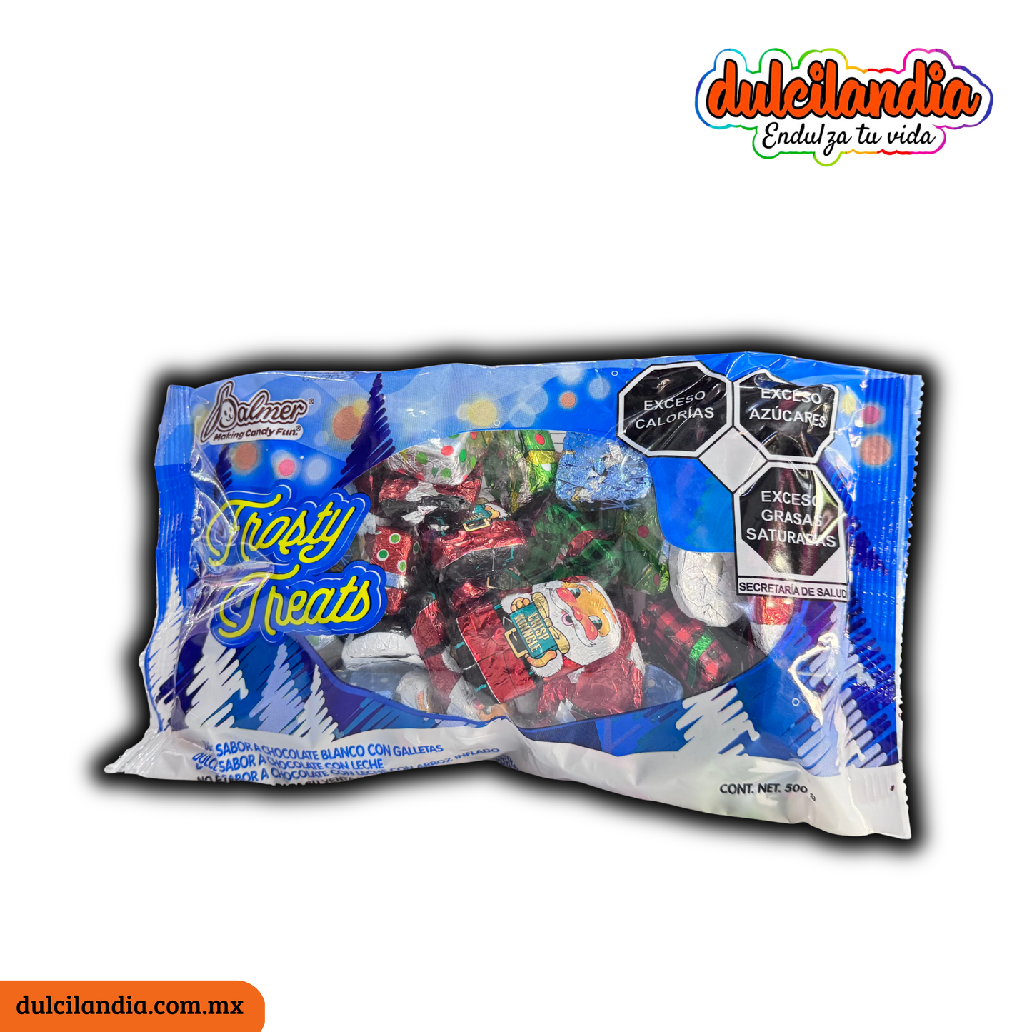 Chocolates Navideños Frosty Treats Figuras Surtidas PALMER Bolsa 500g