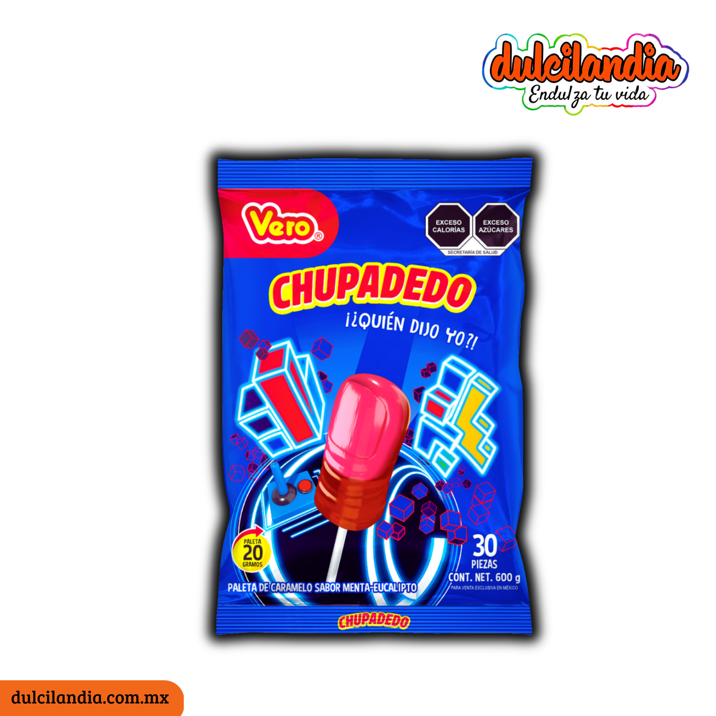 Paletas Chupa Dedo Rojo 20g VERO Bolsa c/30
