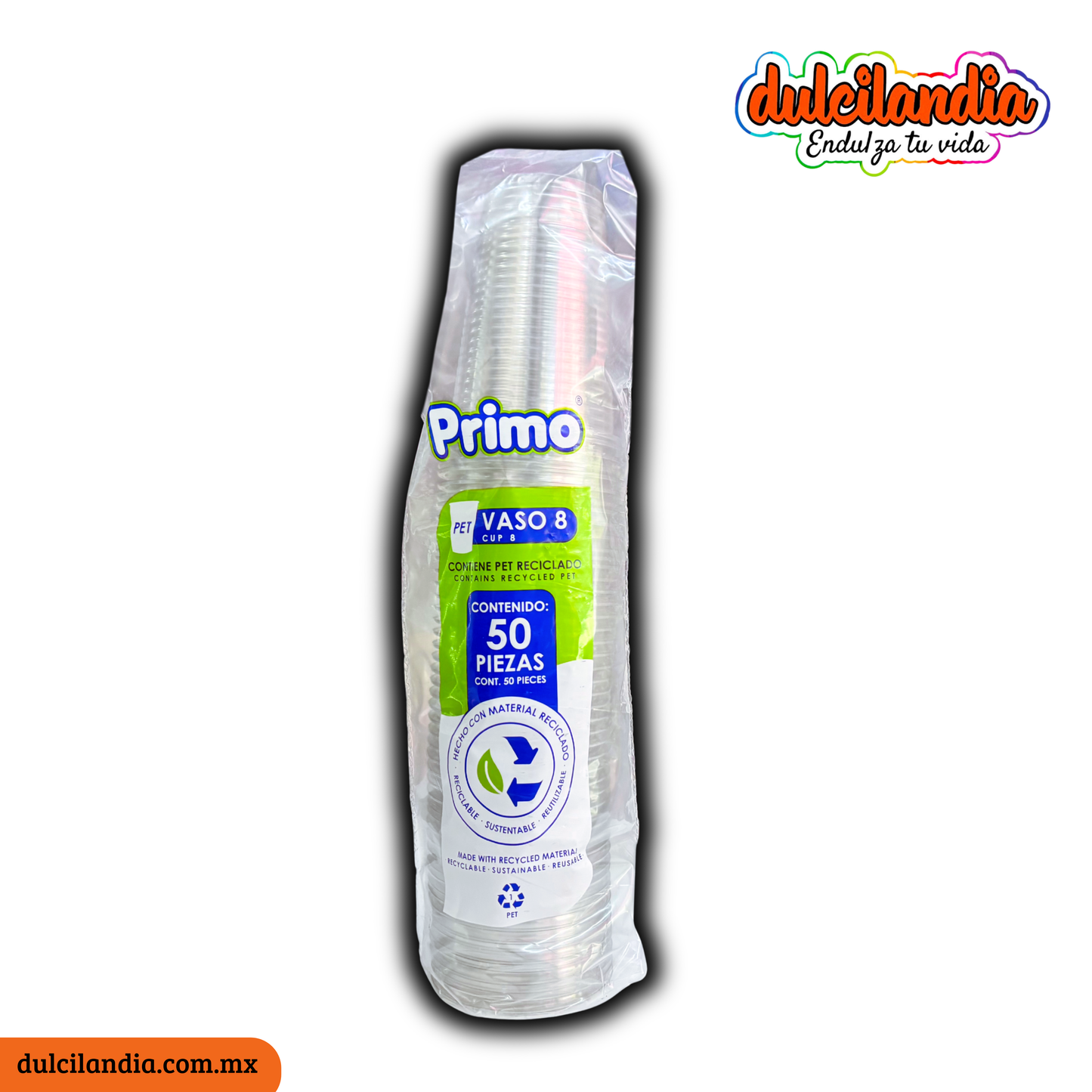 Vasos Plásticos 8oz PRIMO Empaque c/50