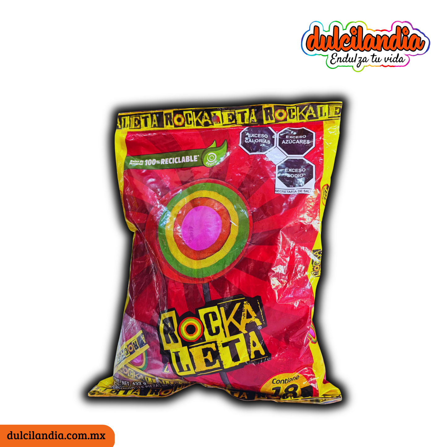 Paletas Rockaleta 24g SONRIC’S Bolsa c/18
