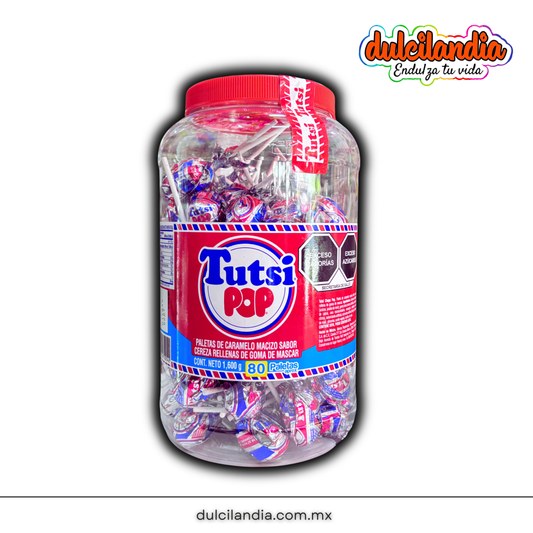 Paletas Tutsi Pop Cereza 20g TUTSI Vitrolero c/80
